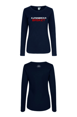 T-shirt Interlock, l&aring;ng &auml;rm, dam